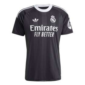 Real Madrid Courtois 1 Målmand Børn 2025-26 Sort - Fodboldtrøjer (S/S)